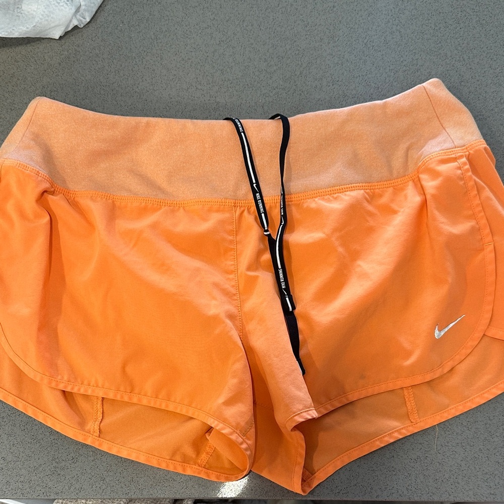 Nike Women's Bright Orange Athletic Shorts